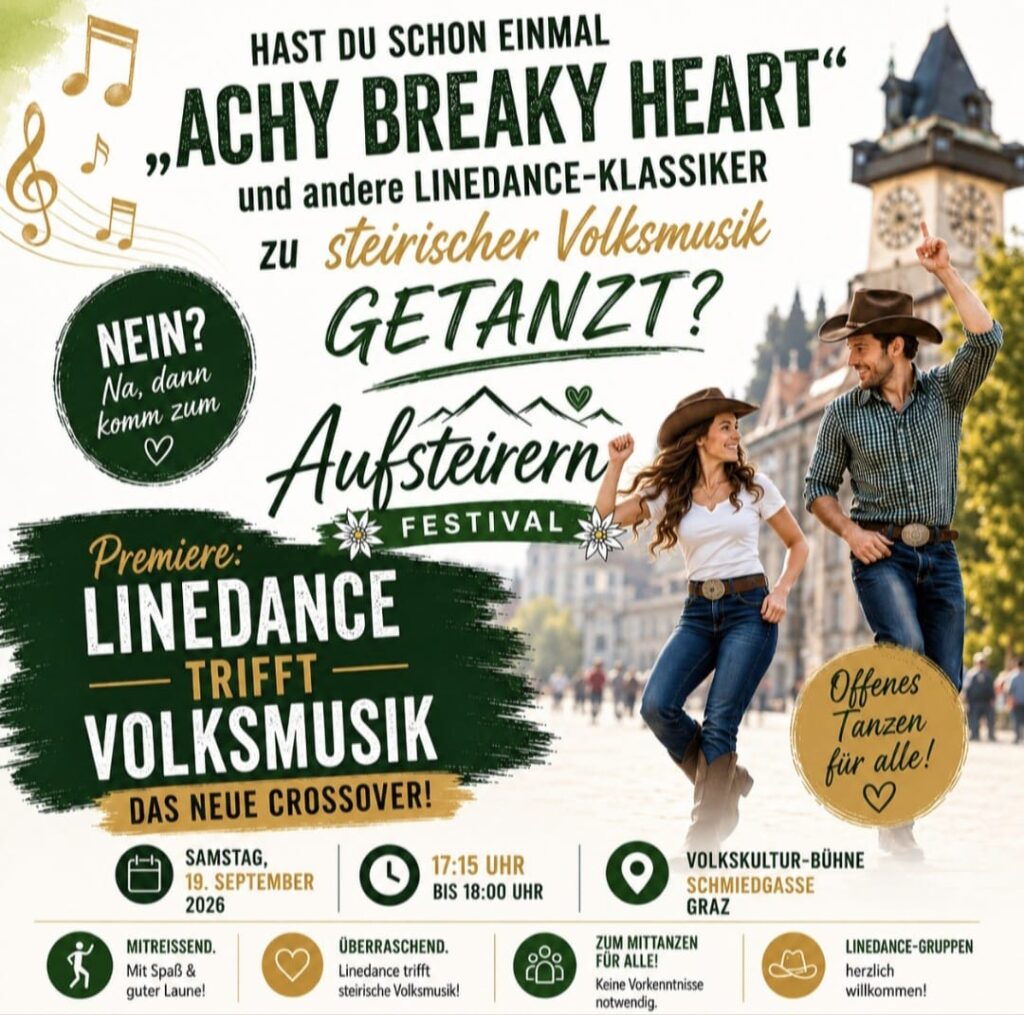 Flyer Aufsteirern Linedance