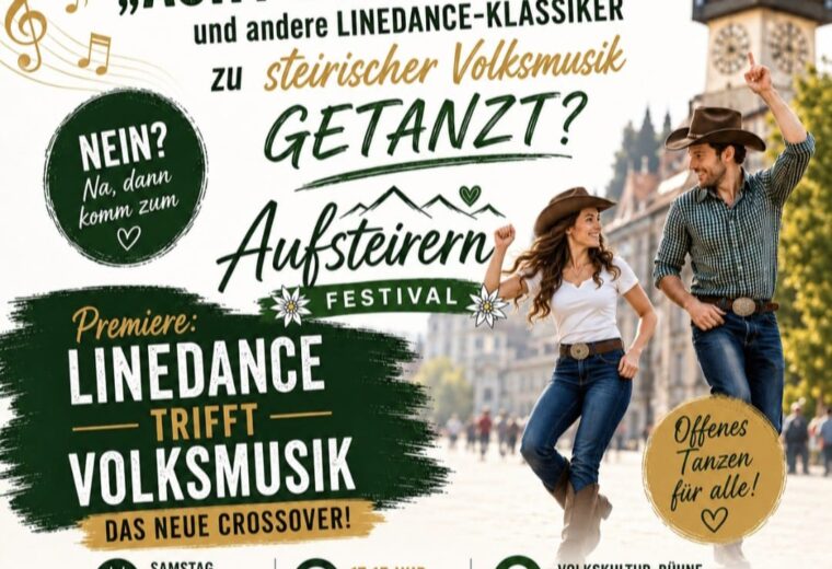 Flyer Aufsteirern Linedance